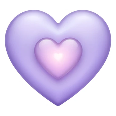 heart with a soft lavender glow sticker