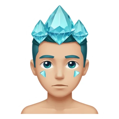 Appearance: His body is composed of durable, aquamarine-colored organic crystals. He has a sharp head and crystal shards on his back. sticker