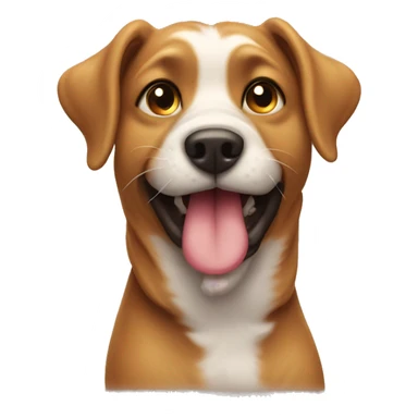 dog emoji blowing kiss sticker