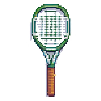 A tennis racket sticker