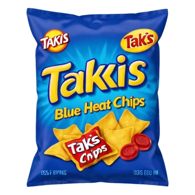 takis blue chips bag
 sticker