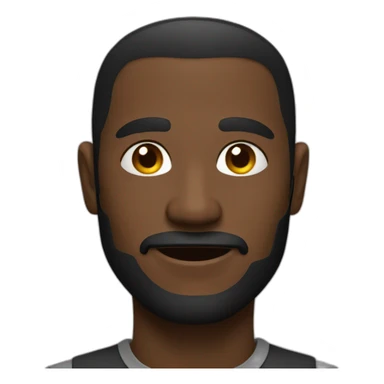 hombre negro sticker