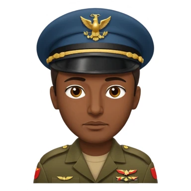 Arab 1984 soldier face without shoulders, only facre sticker