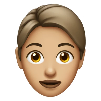 woman with eye close and toungeout sticker