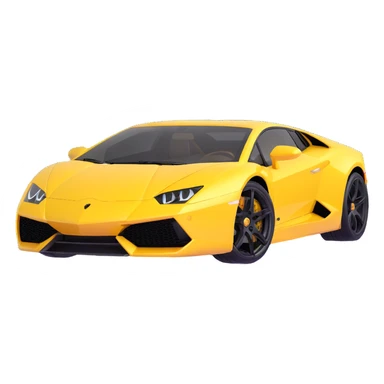 yellow Lamborghini, shiny and sleek sticker