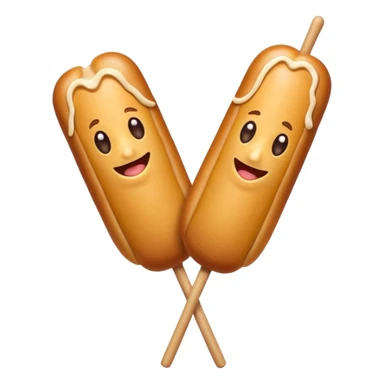 Corn dog sticker