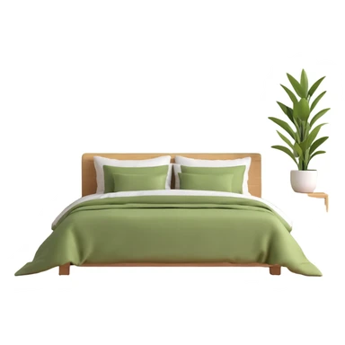 olive green bedroom plants with frames sticker