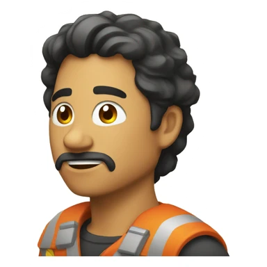 Fuego con carita sticker