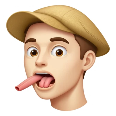 A person with proper tongue posture, jawline emphasized, mewing technique, face profile showing tongue pressed to roof of mouth sticker