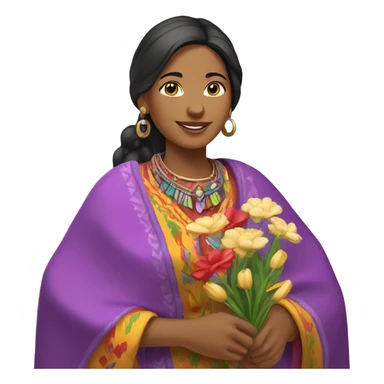 Peruvian woman in love sticker