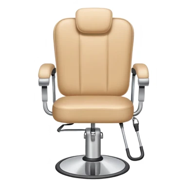 Cute Hairstylist chair beige sticker