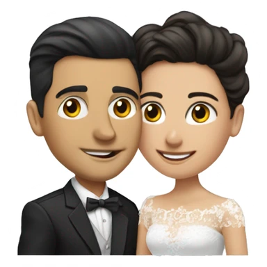 Simón Vargas Morales y  Nath Campos se casan  sticker