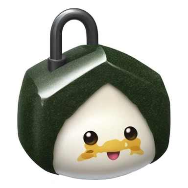 Onigiri lock sticker