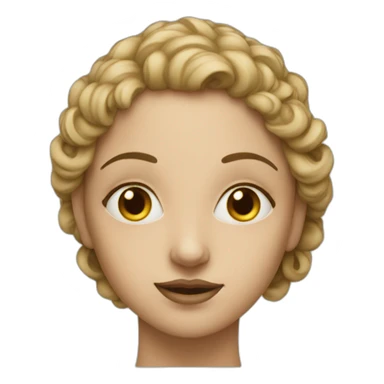 a Renaissance woman with 3 eyes sticker