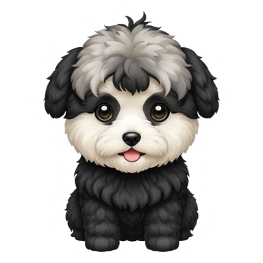 Maltipoo black  sticker