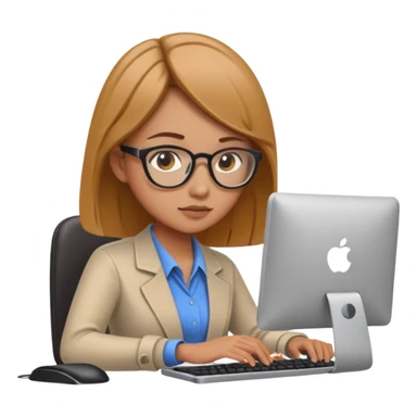 girl seo specialist on pc sticker