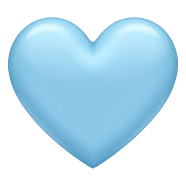 A pastel blue heart sticker