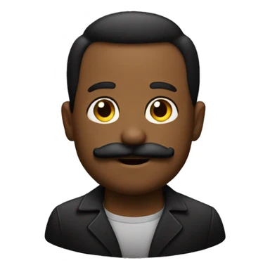 homme noir avec une petite moustache sticker