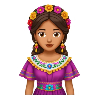 1900's mexican female sticker