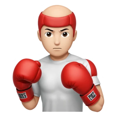 Saitama red hand punch with boxing glove sticker