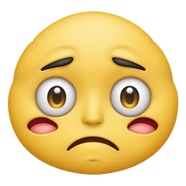 Emoji with eyebags sticker