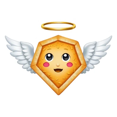 Dorito Chip with angel wings and halo sticker