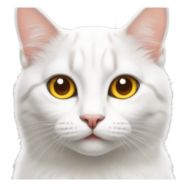 Heterochromia cat sticker