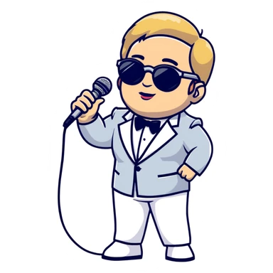 Elton john disco sticker