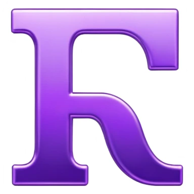 Purple “T” Letter  sticker