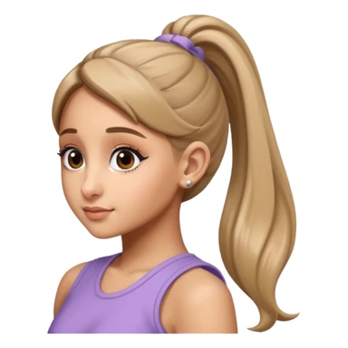 ariana grande ponytail 2025 a little older she’s 32 not 12 sticker