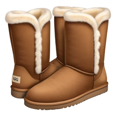 Uggs with fur sticker