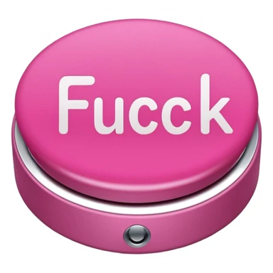 "FUCK" pink button sticker