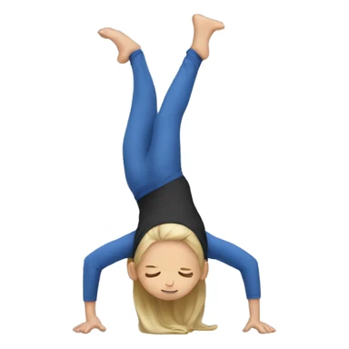Kid in backbend sticker