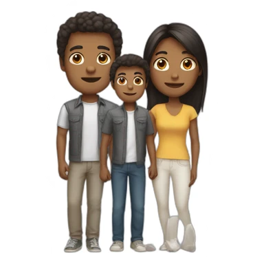 mum dad brother sister  sticker