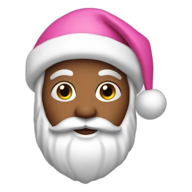 Pink Santa Claus sticker