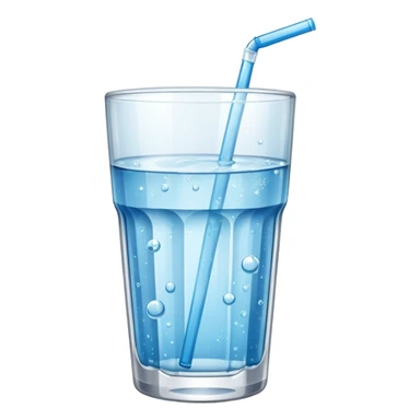 GLASS WITH FIZZ WATER WITHOUT STRAW sticker