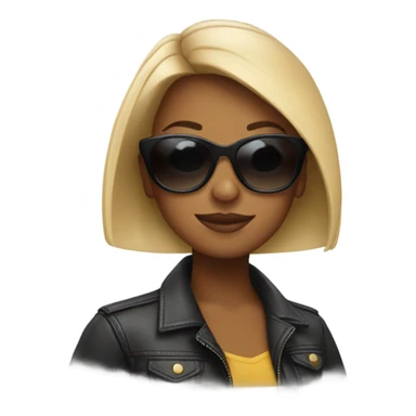  girl with sunglasses sticker