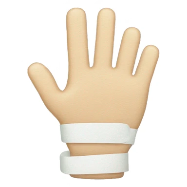 finger with bandages  sticker