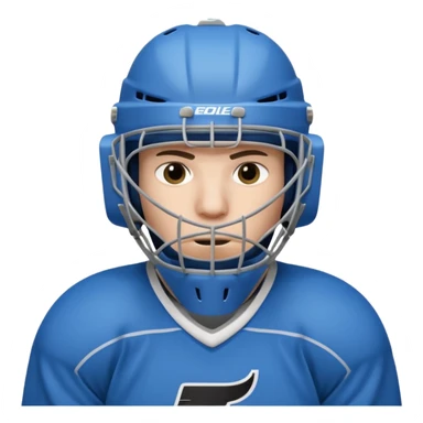ice hockey goalie portrait, head and shoulders only, wearing goalie mask and helmet, padded jersey collar, holding goalie stick, focused intense expression, 3D cartoon style, mobile game icon style, clean background, no text, no watermark

 sticker