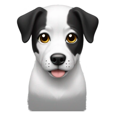 Dog white and black sticker