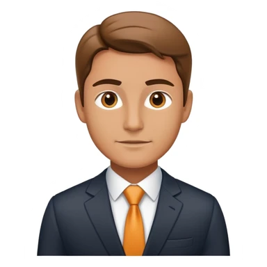 ceo confidently wears smart business attire sticker