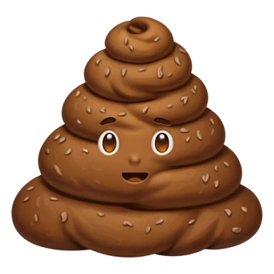 poop with no face sticker