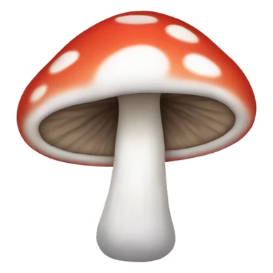 among us character shaped like a mushroom sticker