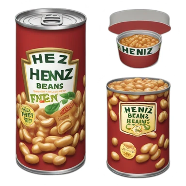 can of heinz baked beans sticker