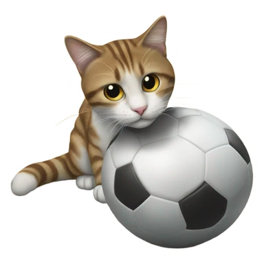 Cat with football sticker