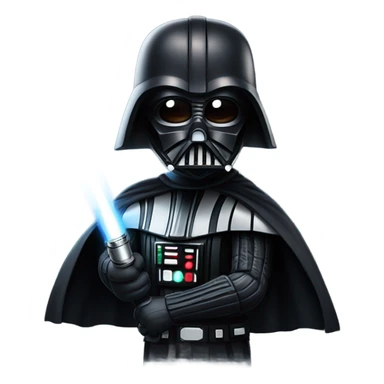 darth vader with a lightsaber  sticker