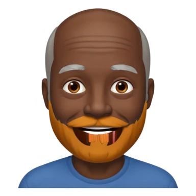 my dad buts he is black and not old with a grey beard and no hair i said gray hair sticker