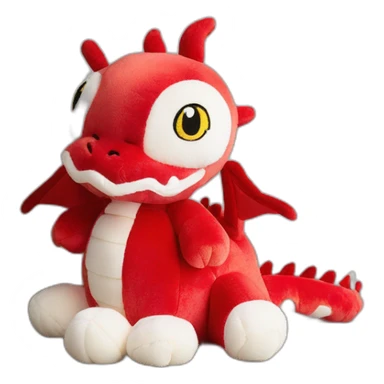 red chinese dragon jellycat baby ball sticker