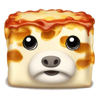 Lasagna cow sticker