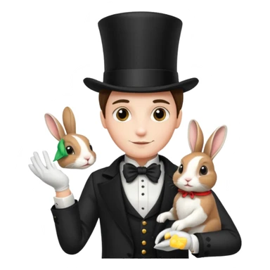 magician and pet sticker